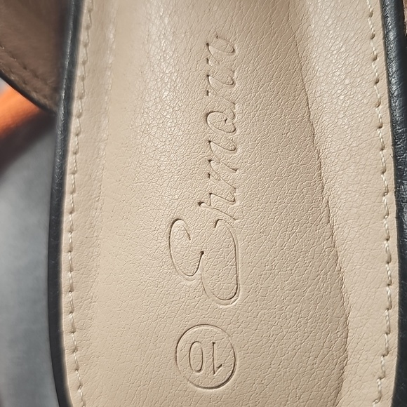 C Black Ermonn MULES Chain Accents Sz 10 - Picture 7 of 11